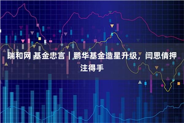 瑞和网 基金忠言｜鹏华基金造星升级，闫思倩押注得手